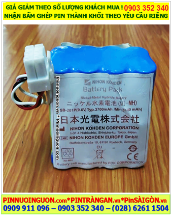 NIHON KODEN SB-201P (Pin sạc NiMh 9.6v-3700mAh-17670) , Pin máy đo tim NIHON KODEN SB-201P